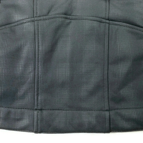 Zella Blue Tonal Plaid Long Sleeve Water Repellant Soft Shell Jacket Womens M - Picture 7 of 14